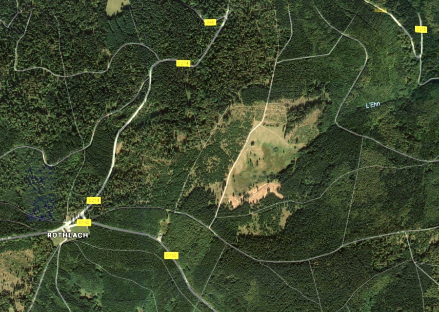 Google Maps, La Soutte en vue aérienne