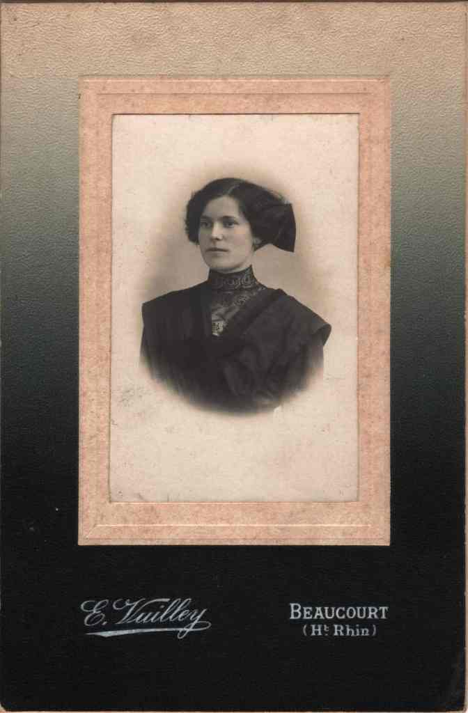Photographie d'Alice Vuilley par Eugène Vuilley