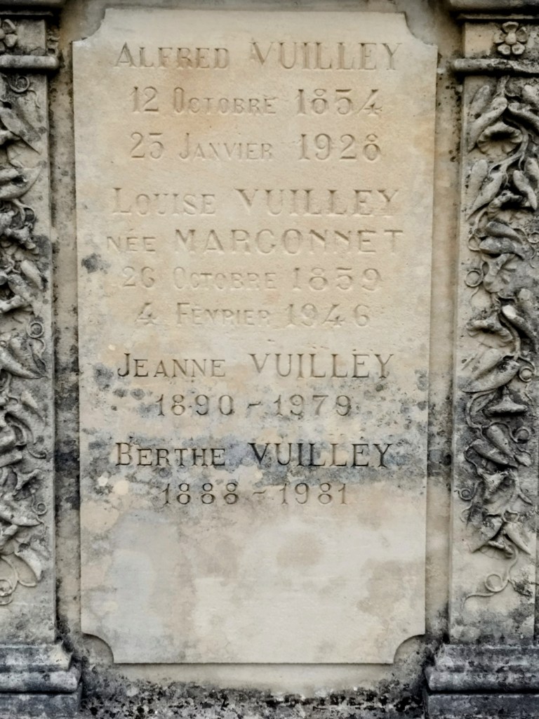 Cimetière Haut de Montbéliard : Famille Vuilley