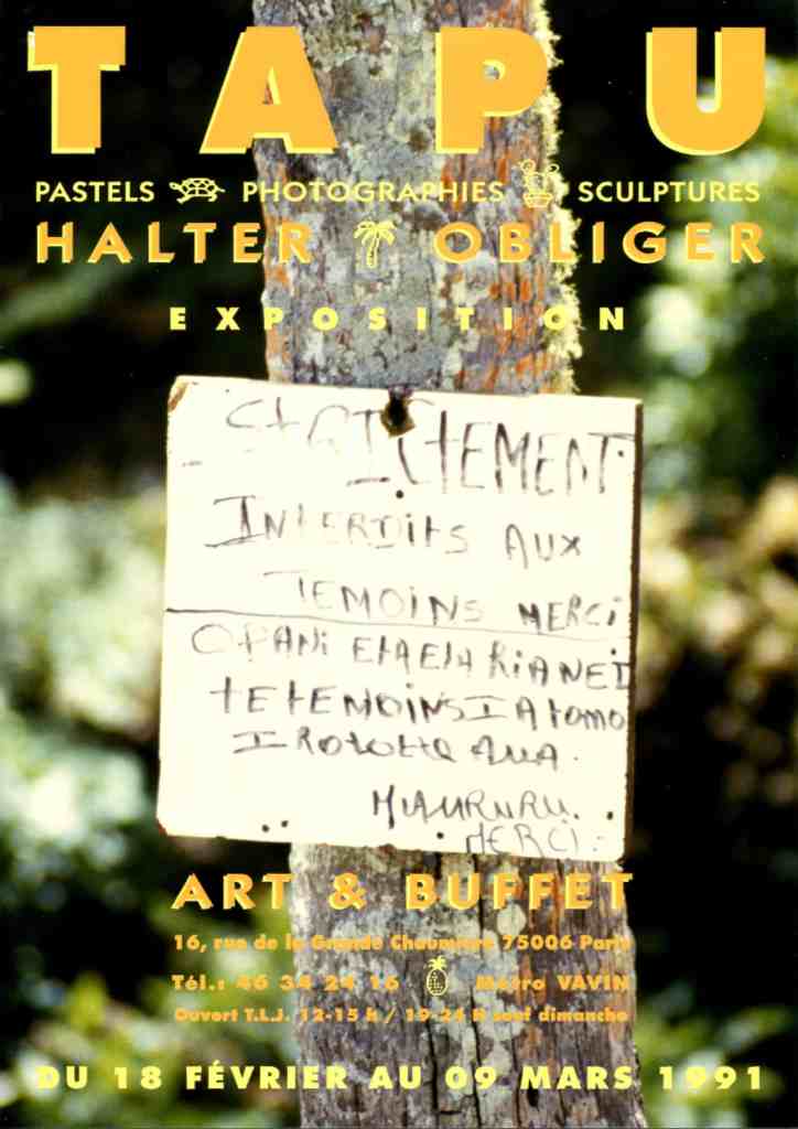 Exposition TAPU, Art & Buffet à Paris, février-mars 1991