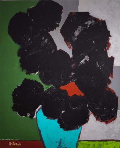 BOUQUET AUX FLEURS NOIRES