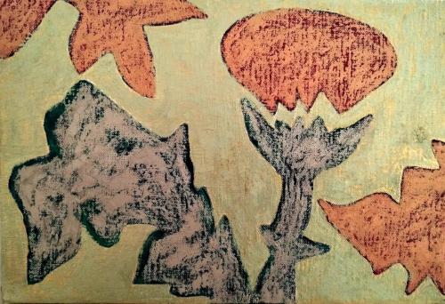 CHARDON VERT ROUGE OR