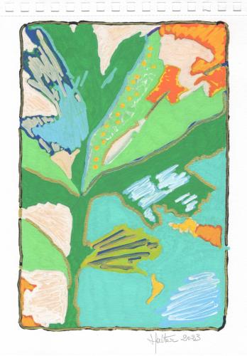 JEUNE POUSSE POSCA (d'après diapographique #55)